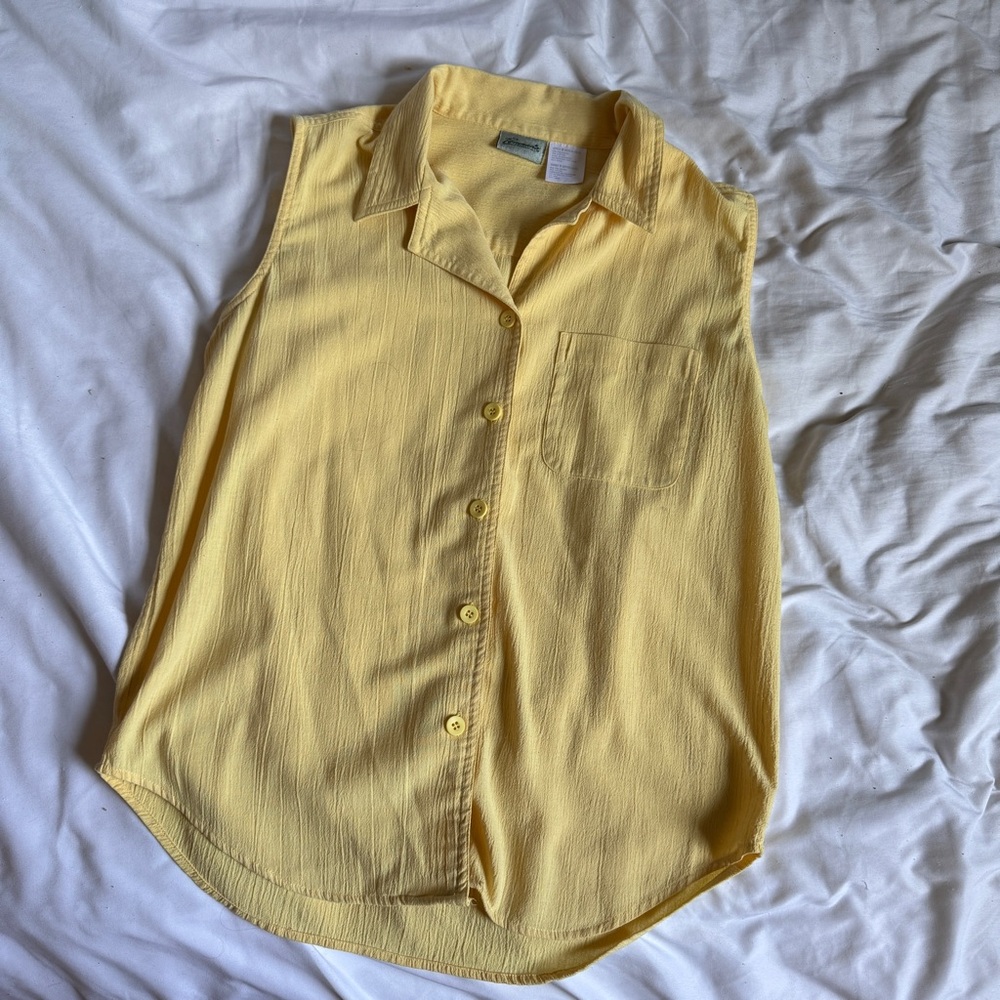 Penman’s Vintage Sleeveless Button Down Shirt - Picture 1 of 2